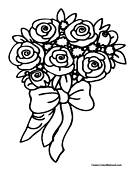 Rose Coloring Page 1