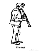 Man Playing the Clarinet