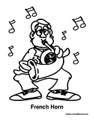 Man Playing French Horn