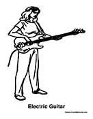 Girl Playing Bass Guitar