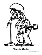 Electric Guitar Rock Singer