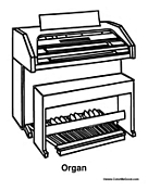 Upright Organ Instrument