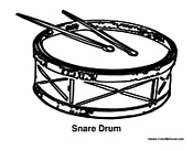 Snare Drum and Drum Sticks