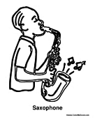 Kid Playing Saxophone