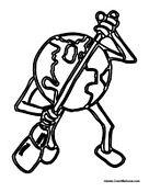 Earth with a Broom
