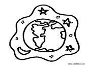 Planet Earth in Space