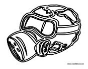 Earth with a Gas Mask
