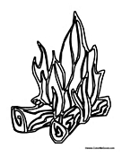 Download Fire Coloring Pages