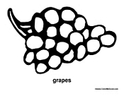 Grapes Coloring Page