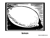Lemon Coloring Page