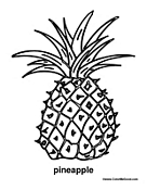 Pineapple Coloring Page