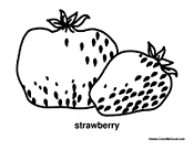 Strawberry Coloring Page