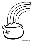 Rainbow Coloring Page 1