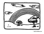 Rainbow in the Field