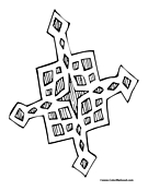 Snow Coloring Page