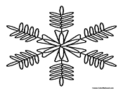 Snowflake Coloring Page 3