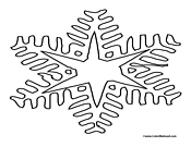 Snowflake Coloring Page 4