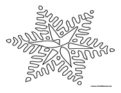 Snowflake Coloring Page 6