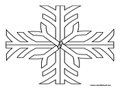 Snowflake Coloring Page 8