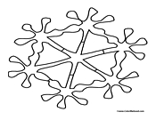 Snowflake Coloring Page 10