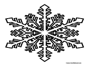 Snowflake Coloring Page 19