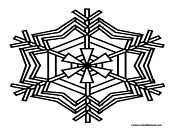 Snowflake Coloring Page 21