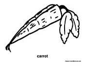 Carrot Coloring Page