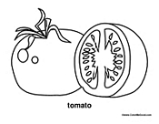 Tomato Coloring Page