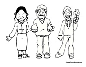 Three Different Adults