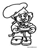 Chef Baking a Cake 2