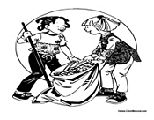 Children Raking Leaves