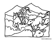 Cowboy Roping Cows