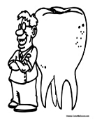 Dentist with Giant Tooth