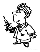 Doctor Getting Ready