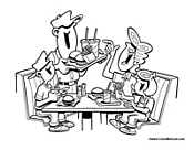 Family Having Fun at Dinner