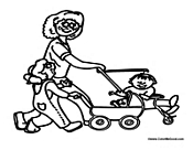 Mother Daughter and Baby