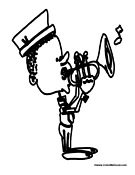 Military Army Trumpet Player