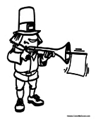 Pilgrim Hunting Turkey