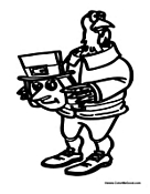 Turkey Dressed as Pilgrim