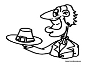 Pilgrim with His Hat