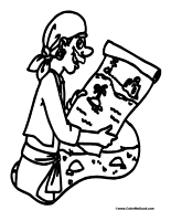 Pirate with Treasure Map