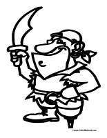 Funny Cartoon Pirate