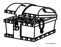 Treasure Chest with Gold