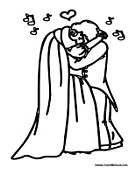 Marriage Picture to Color