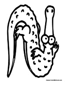 Alligator Alphabet - Letter N