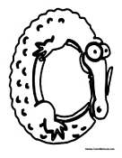 Alligator Alphabet - Letter O