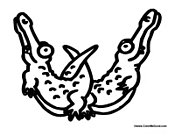 Alligator Alphabet - Letter W