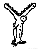 Alligator Alphabet - Letter Y