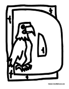 Bird Alphabet - Letter D