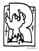 Bird Alphabet - Letter R